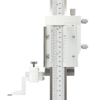 Wysokościomierz suwmiarkowy analogowy noniuszowy 600mm, 0,02mm, Insize (1250-600) z akredytowanym świadectwem wzorcowania PCA